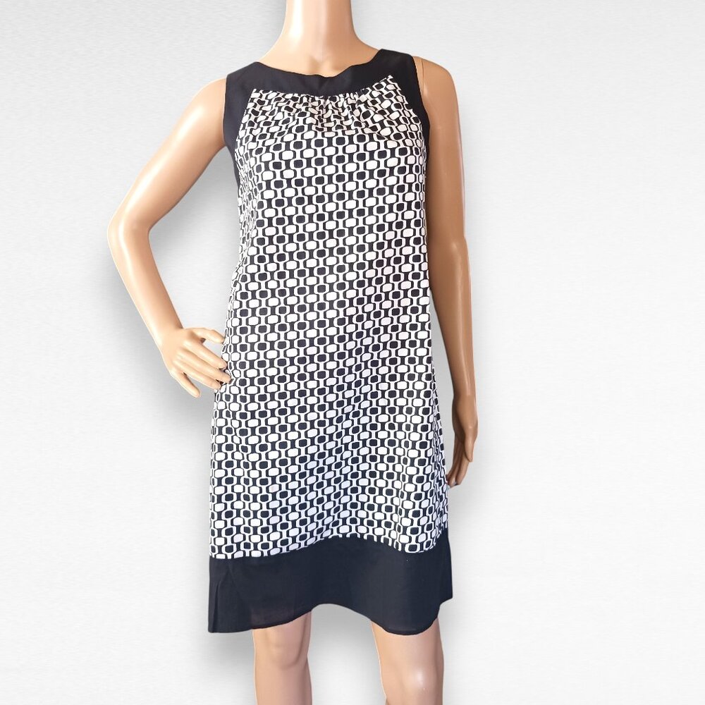Black & White Geometric Dress